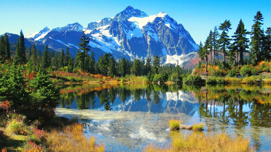 Mountain Lake jigsaw puzzle in Great Sightings puzzles on TheJigsawPuzzles.com