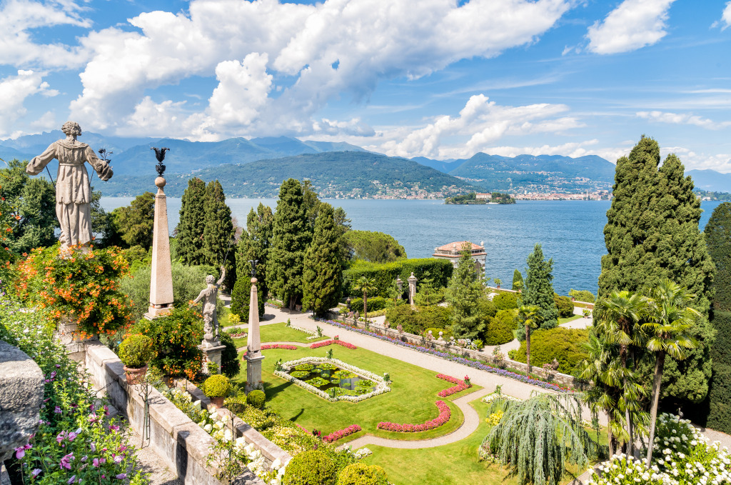 Baroque Garden of Bella Island, Italy jigsaw puzzle in Great Sightings puzzles on TheJigsawPuzzles.com
