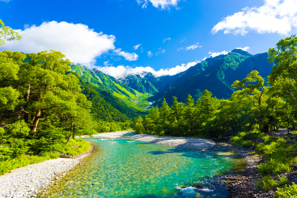 Azusa River, Nagano, Japan jigsaw puzzle in Great Sightings puzzles on TheJigsawPuzzles.com