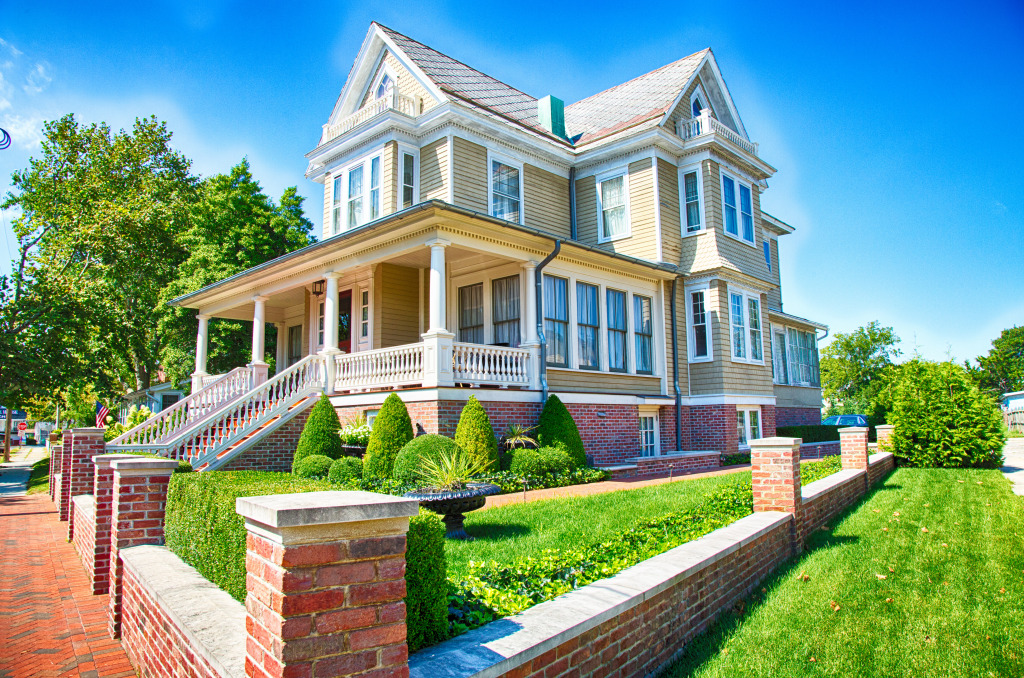 Historic House in Cape May, New Jersey jigsaw puzzle in Street View puzzles on TheJigsawPuzzles.com