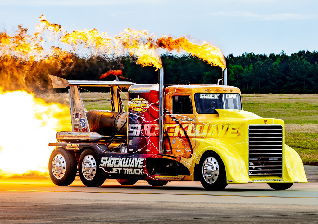 Shockwave Jet Truck, Goldsboro NC jigsaw puzzle in Cars & Bikes puzzles on TheJigsawPuzzles.com