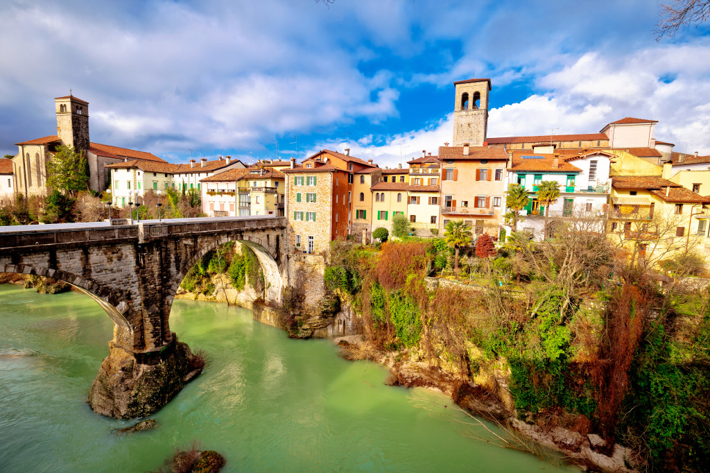 Cividale del Friuli, Italy jigsaw puzzle in Bridges puzzles on TheJigsawPuzzles.com