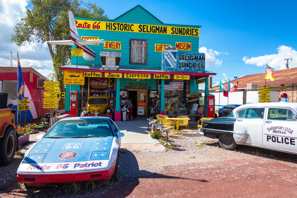 Historic Shop on Route 66, Seligman AZ jigsaw puzzle in Puzzle of the Day puzzles on TheJigsawPuzzles.com