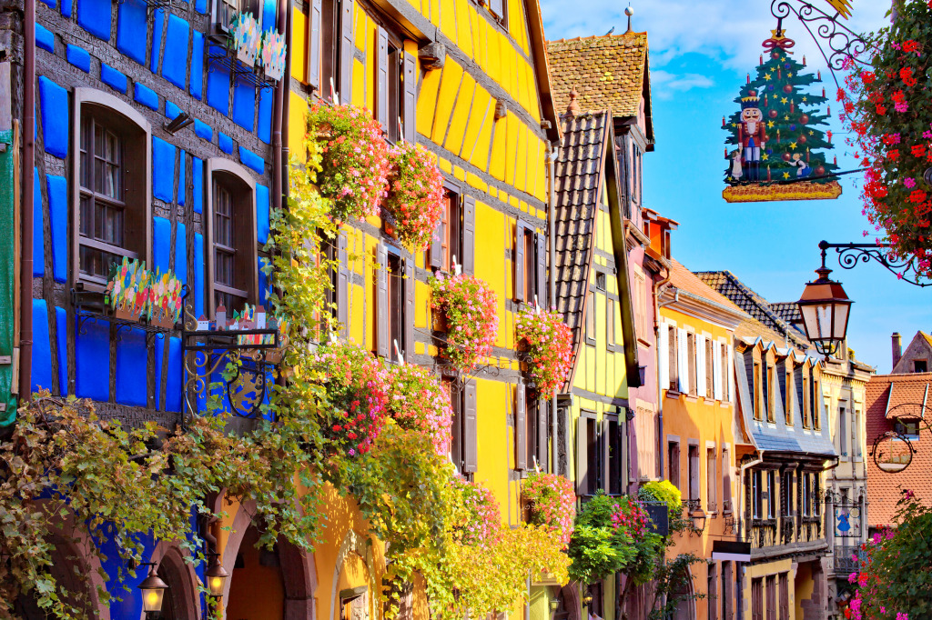 Riquewihr, Haut-Rhin, France jigsaw puzzle in Puzzle of the Day puzzles on TheJigsawPuzzles.com