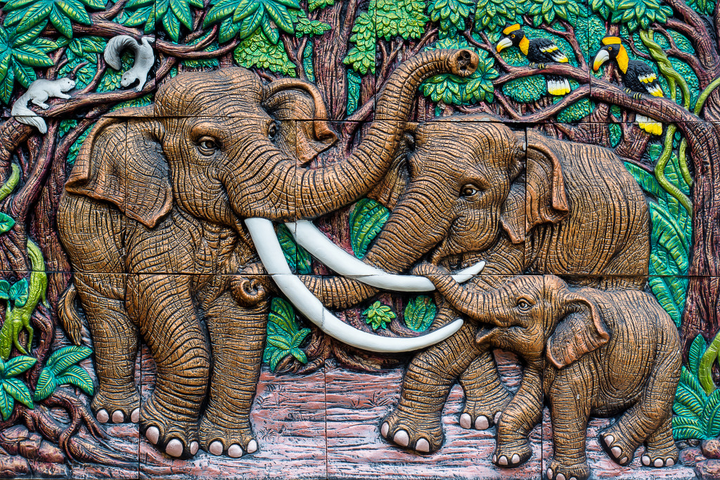 Thai Stone Carving jigsaw puzzle in Handmade puzzles on TheJigsawPuzzles.com