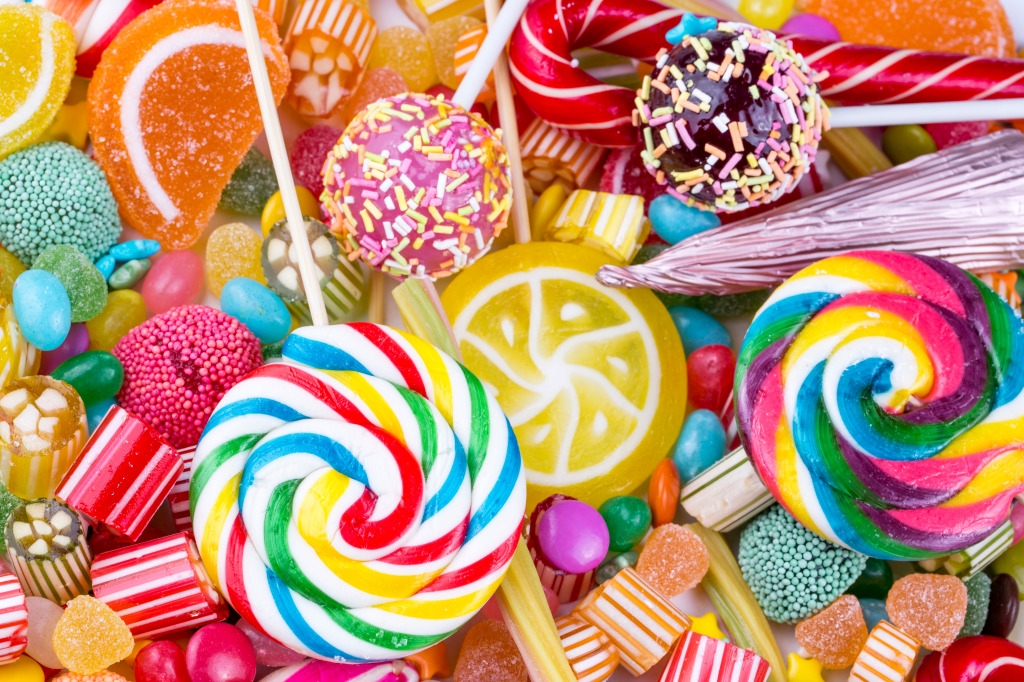 Colorful Candies jigsaw puzzle in Food & Bakery puzzles on TheJigsawPuzzles.com