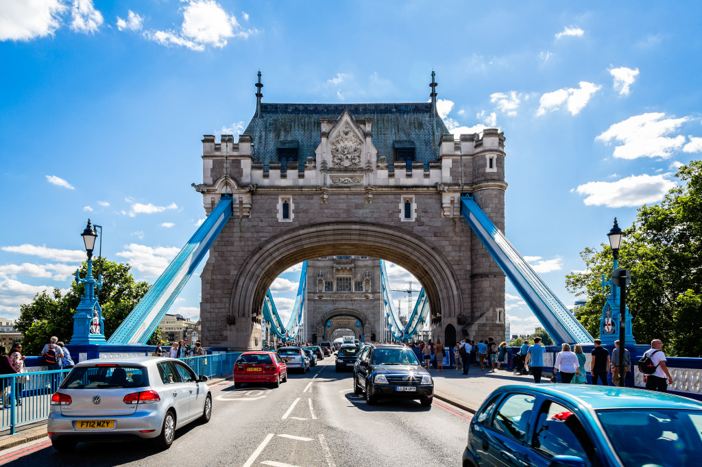 Tower Bridge, London, UK jigsaw puzzle in Bridges puzzles on TheJigsawPuzzles.com