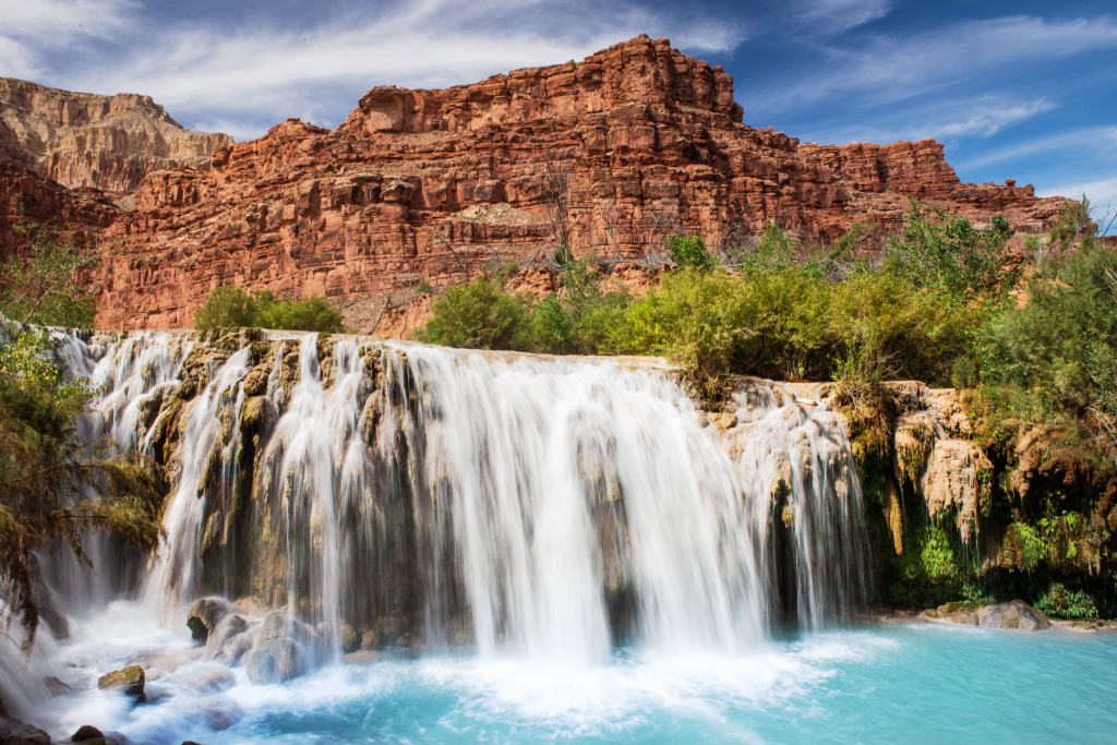 Havasu Falls, Arizona jigsaw puzzle in Waterfalls puzzles on TheJigsawPuzzles.com