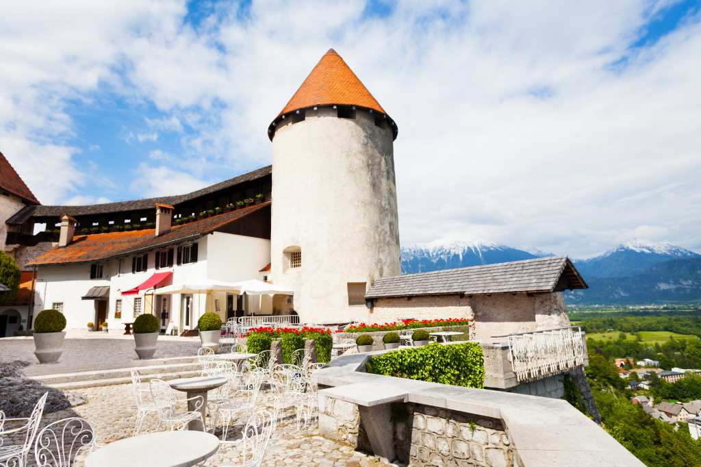 Bled Castle Inner Yard, Slovenia jigsaw puzzle in Castles puzzles on TheJigsawPuzzles.com