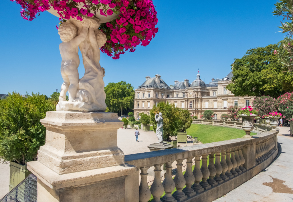 Luxembourg Gardens, Paris, France jigsaw puzzle in Puzzle of the Day puzzles on TheJigsawPuzzles.com