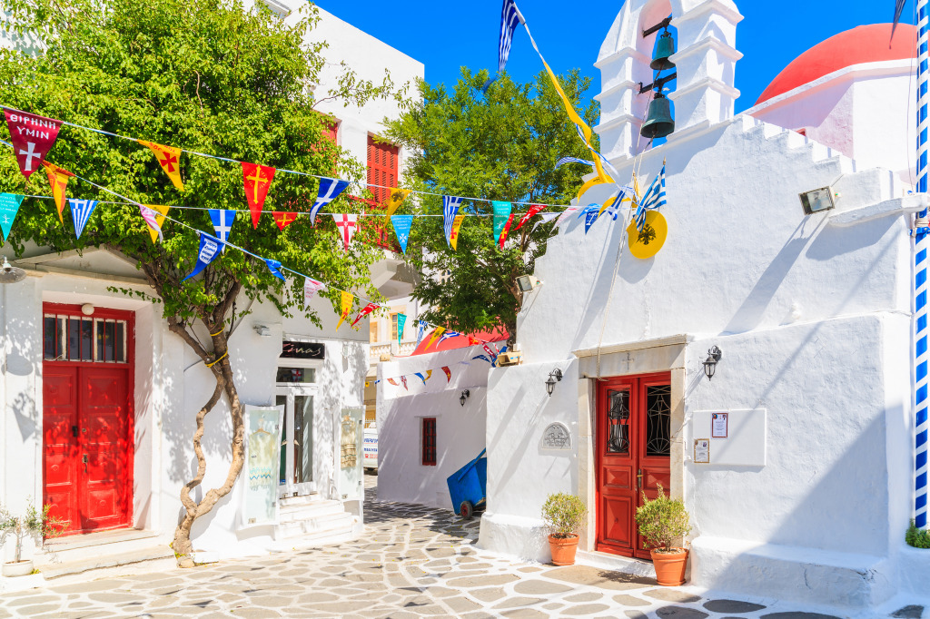 Mykonos Island, Greece jigsaw puzzle in Street View puzzles on TheJigsawPuzzles.com