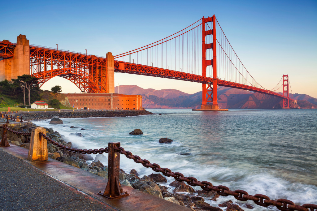 Golden Gate Bridge in San Francisco jigsaw puzzle in Bridges puzzles on TheJigsawPuzzles.com