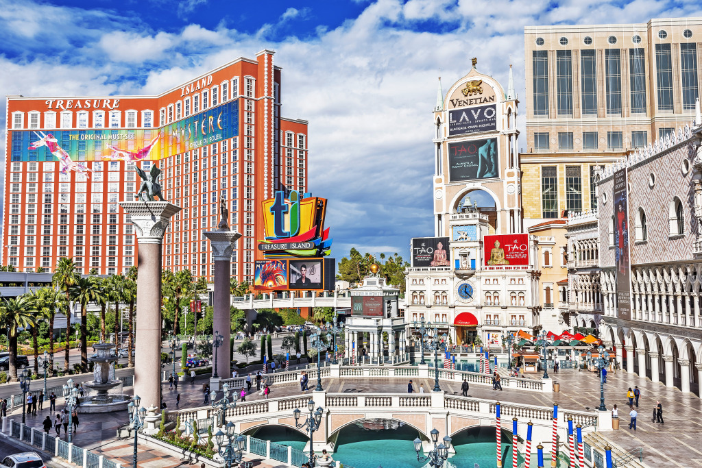 Las Vegas Strip jigsaw puzzle in Bridges puzzles on TheJigsawPuzzles.com