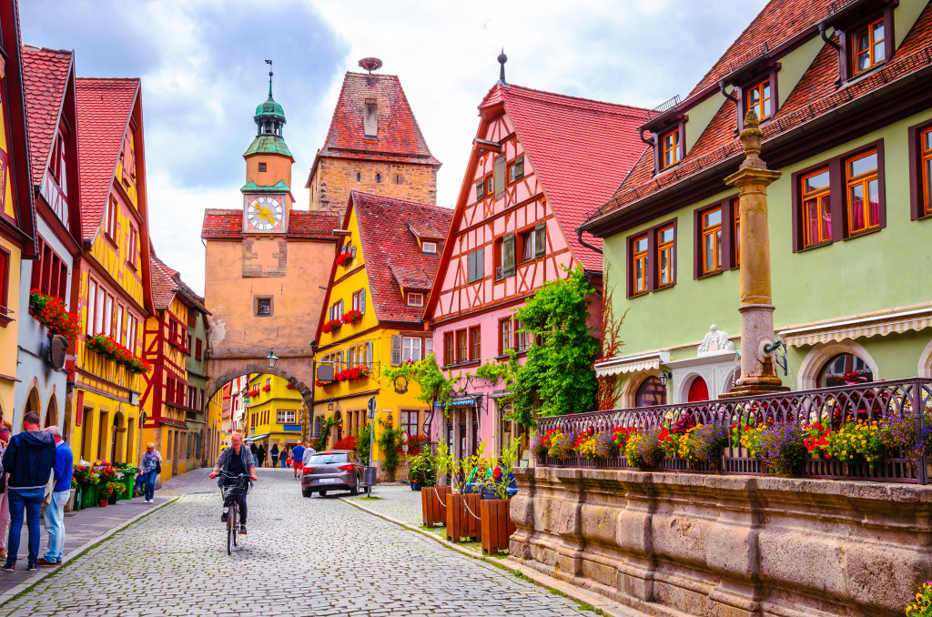 Rothenburg ob der Tauber, Germany jigsaw puzzle in Puzzle of the Day puzzles on TheJigsawPuzzles.com