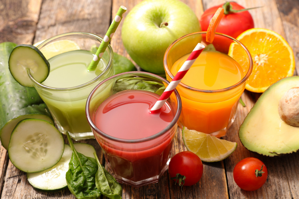 Fruit and Vegetable Juices jigsaw puzzle in Fruits & Veggies puzzles on TheJigsawPuzzles.com