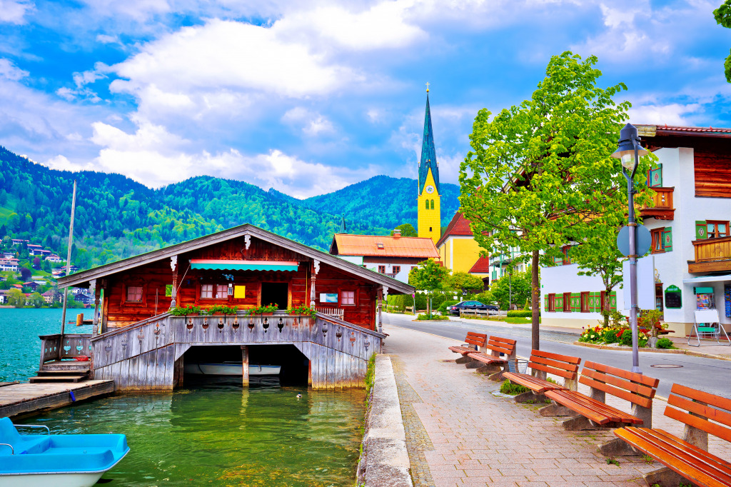 Village Rottach Egern, Bavaria, Germany jigsaw puzzle in Great Sightings puzzles on TheJigsawPuzzles.com