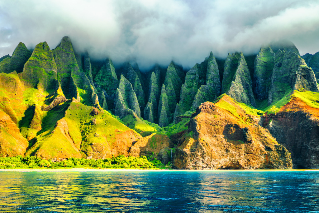 Na Pali Coast, Kauai, Hawaii jigsaw puzzle in Great Sightings puzzles on TheJigsawPuzzles.com