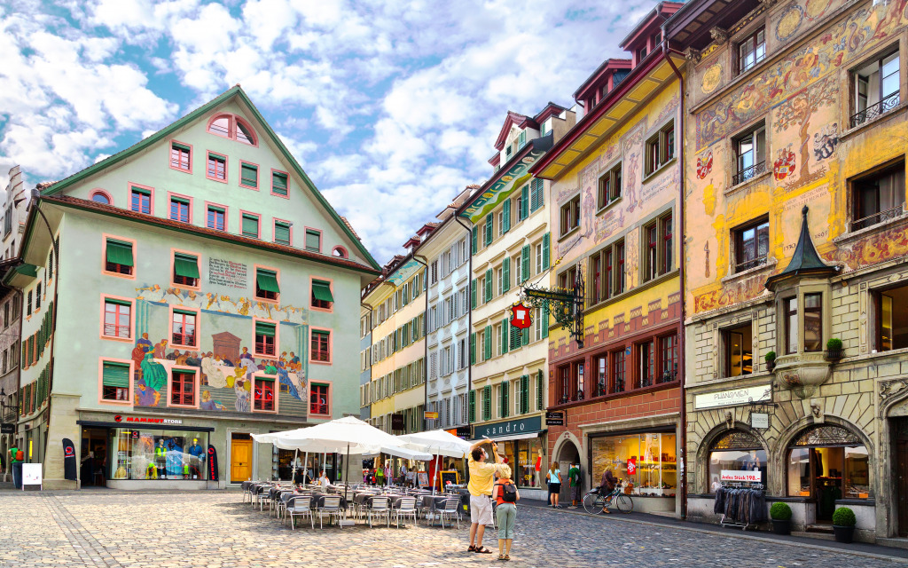 Lucerne, Switzerland jigsaw puzzle in Street View puzzles on TheJigsawPuzzles.com
