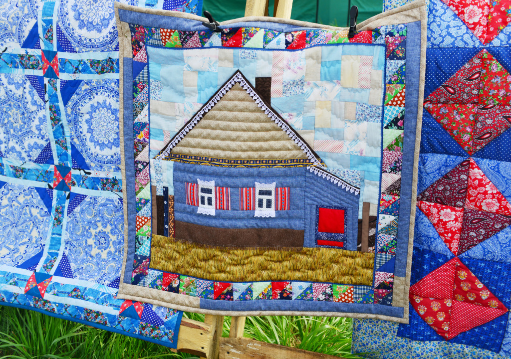 Colorful Patchwork Blanket jigsaw puzzle in Handmade puzzles on TheJigsawPuzzles.com