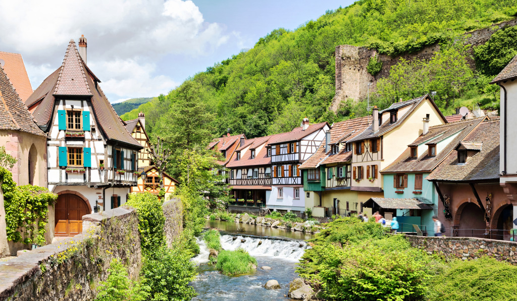 Kayserberg Village, France jigsaw puzzle in Waterfalls puzzles on TheJigsawPuzzles.com