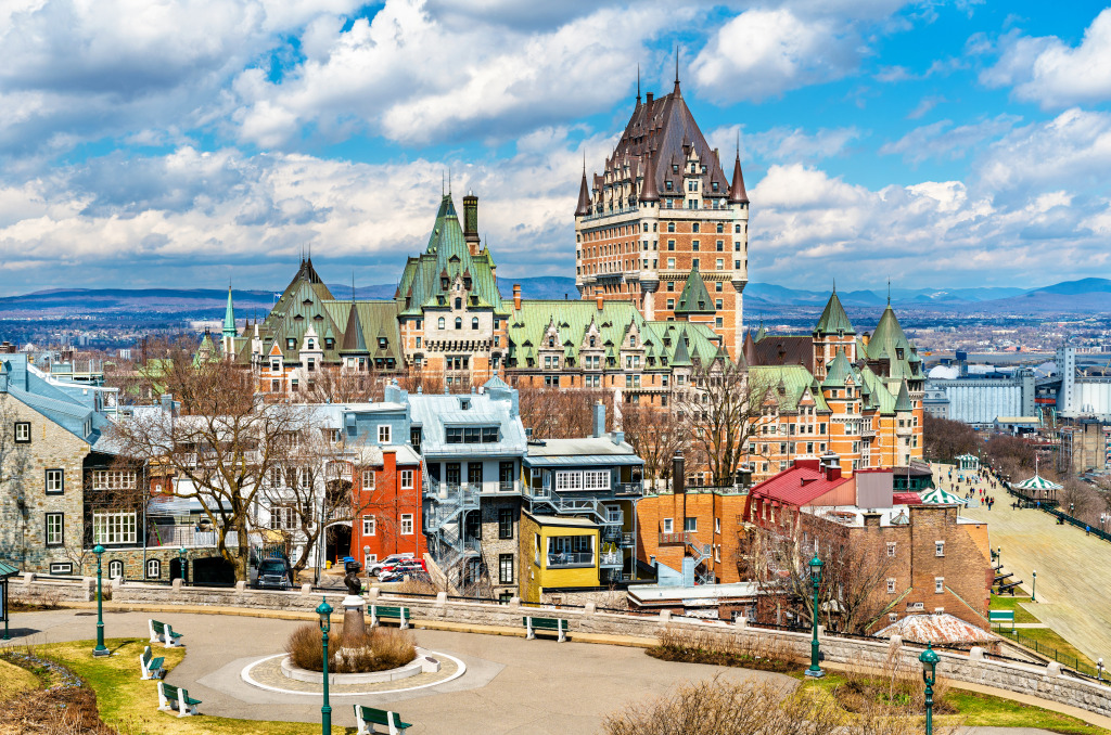 Chateau Frontenac, Quebec City, Canada jigsaw puzzle in Castles puzzles on TheJigsawPuzzles.com