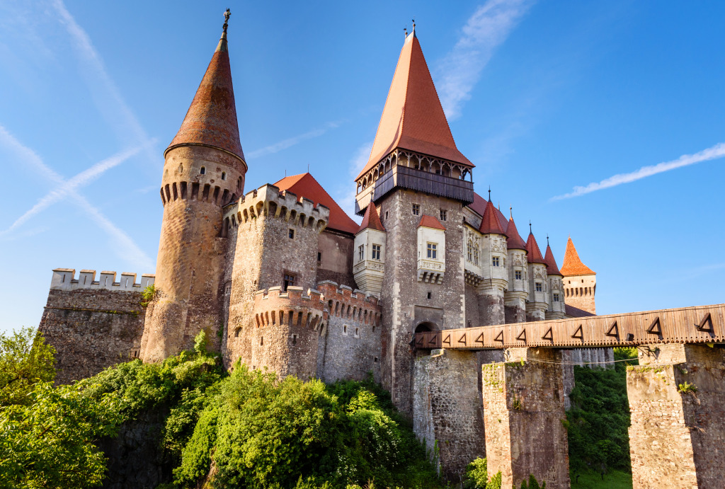 Corvin Castle, Hunedoara, Romania jigsaw puzzle in Castles puzzles on TheJigsawPuzzles.com