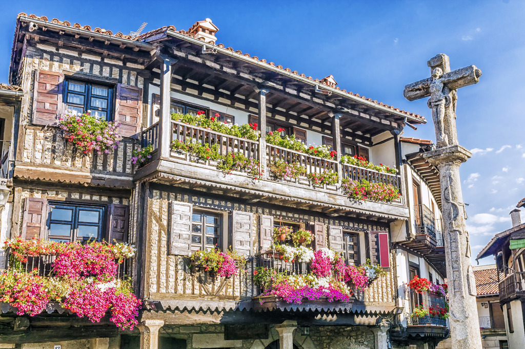 Main Square of La Alberca, Spain jigsaw puzzle in Street View puzzles on TheJigsawPuzzles.com