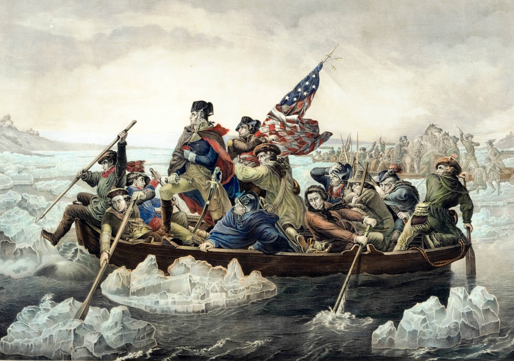 Washington Crossing the Delaware jigsaw puzzle in Piece of Art puzzles on TheJigsawPuzzles.com