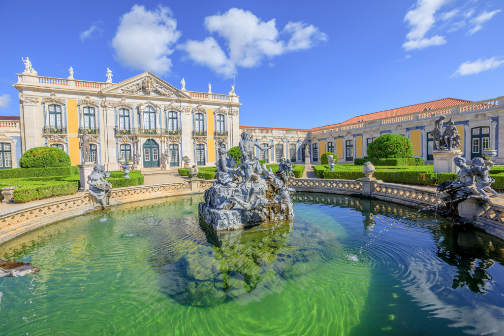 Queluz National Palace, Portugal jigsaw puzzle in Castles puzzles on TheJigsawPuzzles.com