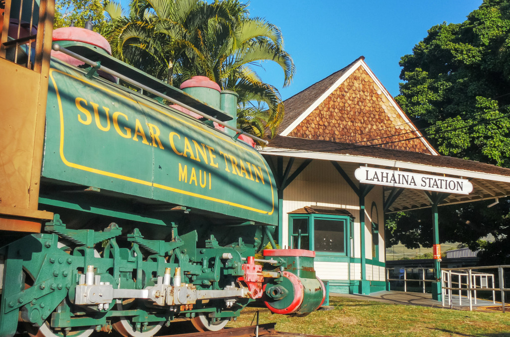 Sugar Cane Train, Lahaina, Maui jigsaw puzzle in Puzzle of the Day puzzles on TheJigsawPuzzles.com