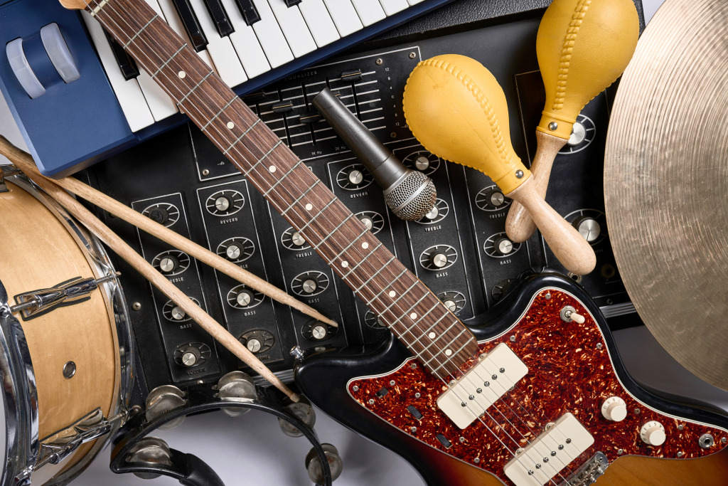 Musical Instruments jigsaw puzzle in Macro puzzles on TheJigsawPuzzles.com