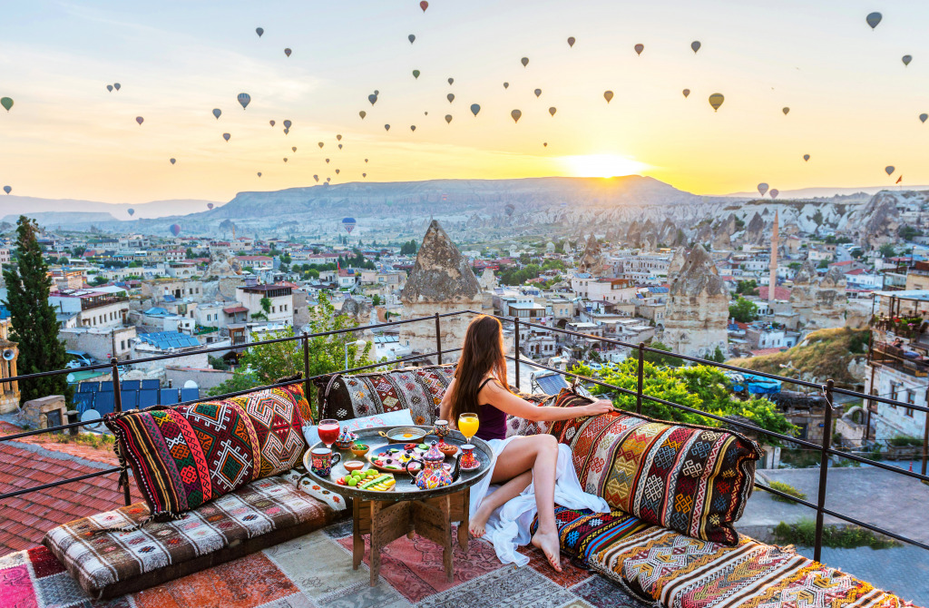 Vacation in Cappadocia, Turkey jigsaw puzzle in People puzzles on TheJigsawPuzzles.com