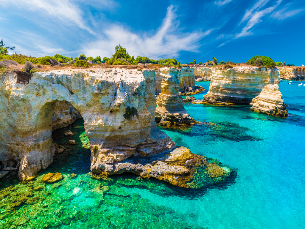 Torre Sant' Andrea, Salento Coast, Italy jigsaw puzzle in Great Sightings puzzles on TheJigsawPuzzles.com