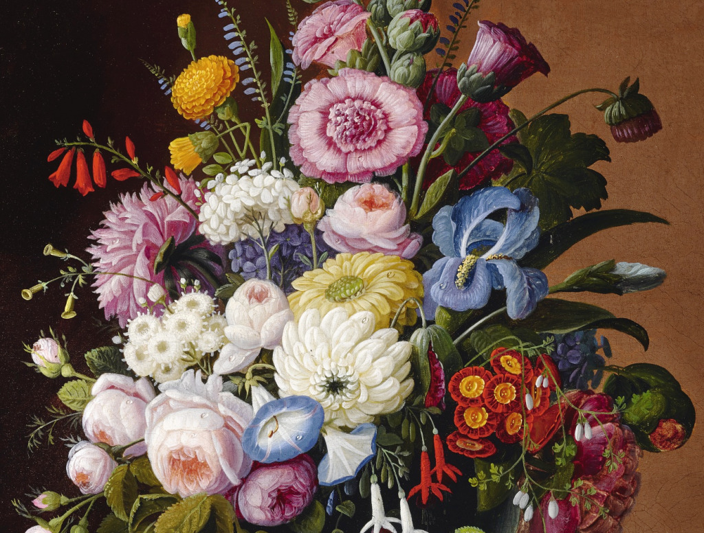 Still Life with Flowers jigsaw puzzle in Flowers puzzles on TheJigsawPuzzles.com