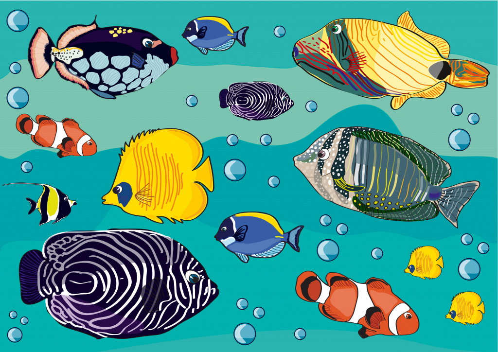 Tropical Fish jigsaw puzzle in Under the Sea puzzles on TheJigsawPuzzles.com