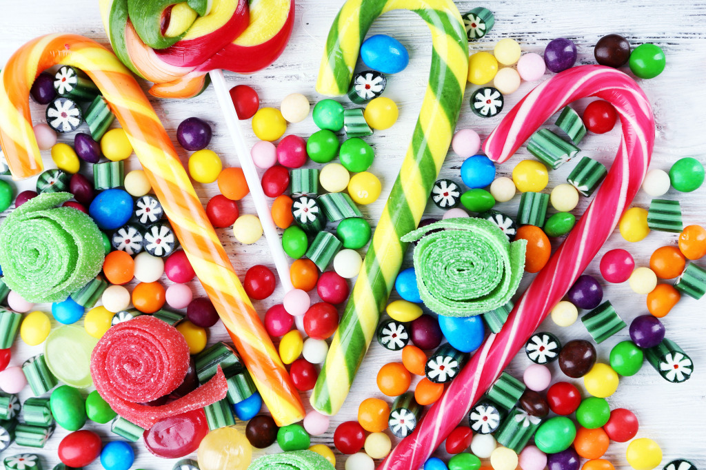 Colorful Candies jigsaw puzzle in Macro puzzles on TheJigsawPuzzles.com