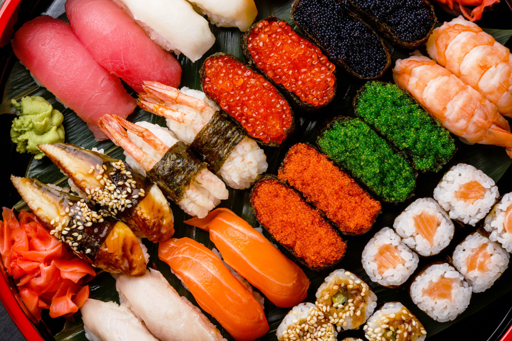 Sushi Set jigsaw puzzle in Food & Bakery puzzles on TheJigsawPuzzles.com