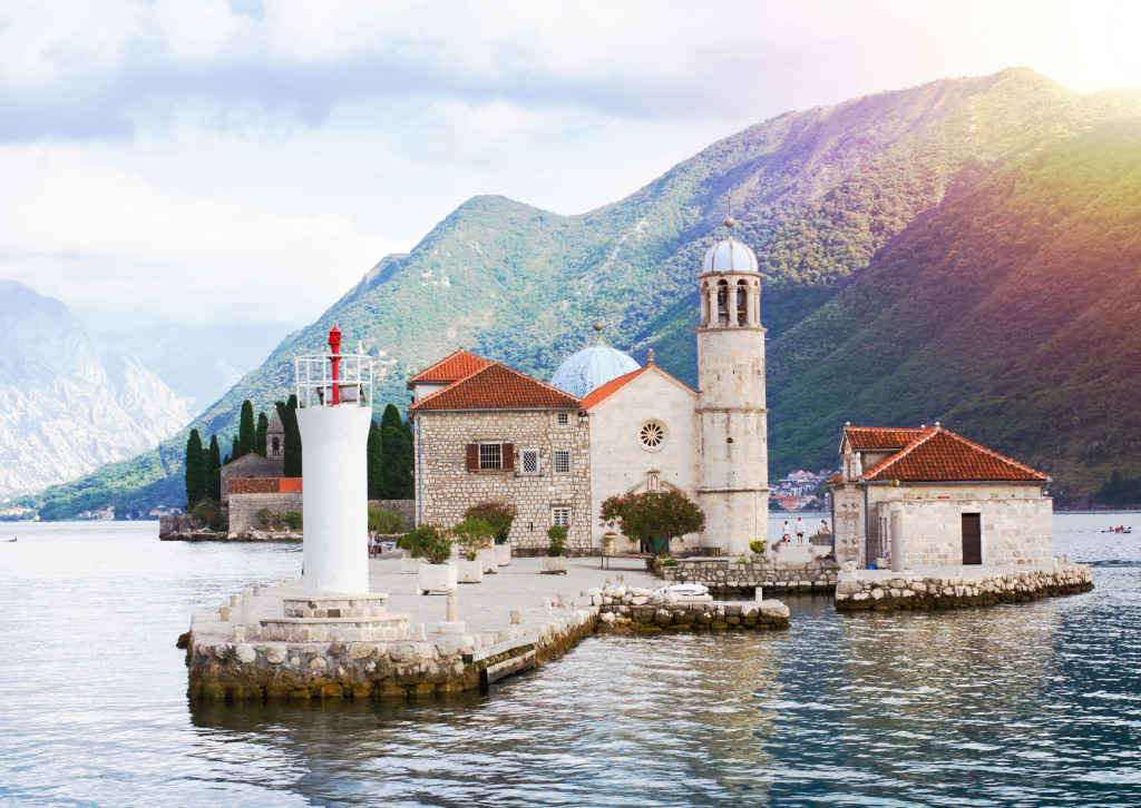 Our Lady of the Rock Church, Montenegro jigsaw puzzle in Great Sightings puzzles on TheJigsawPuzzles.com