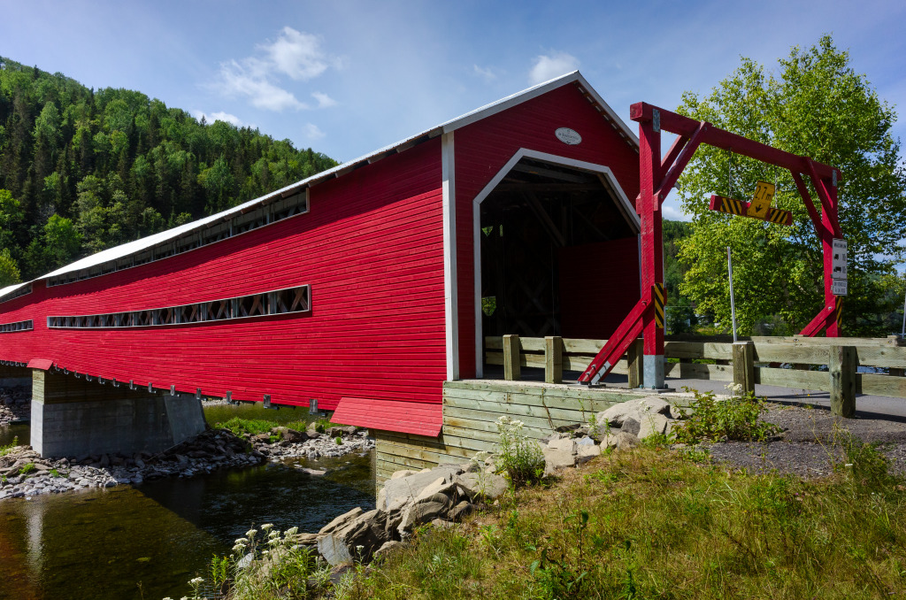 Routhierville Bridge, Quebec jigsaw puzzle in Bridges puzzles on TheJigsawPuzzles.com