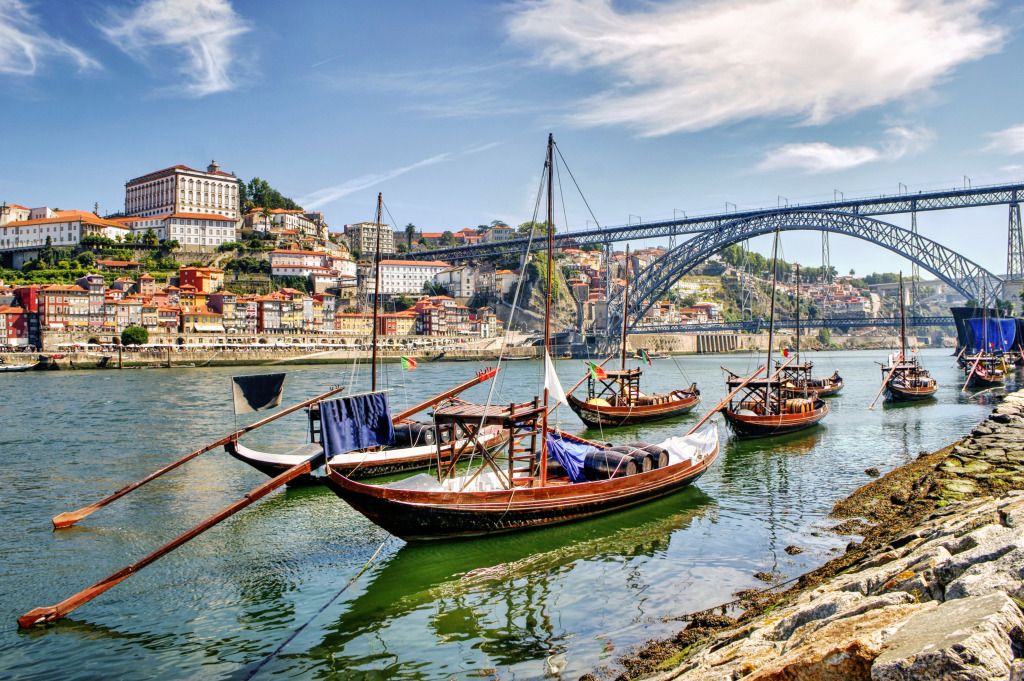 Dom Luís I Bridge, Porto, Portugal jigsaw puzzle in Bridges puzzles on TheJigsawPuzzles.com