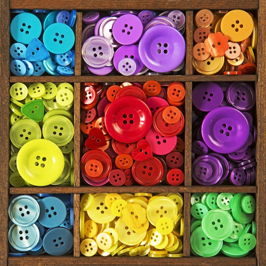 Colorful Buttons jigsaw puzzle in Handmade puzzles on TheJigsawPuzzles.com