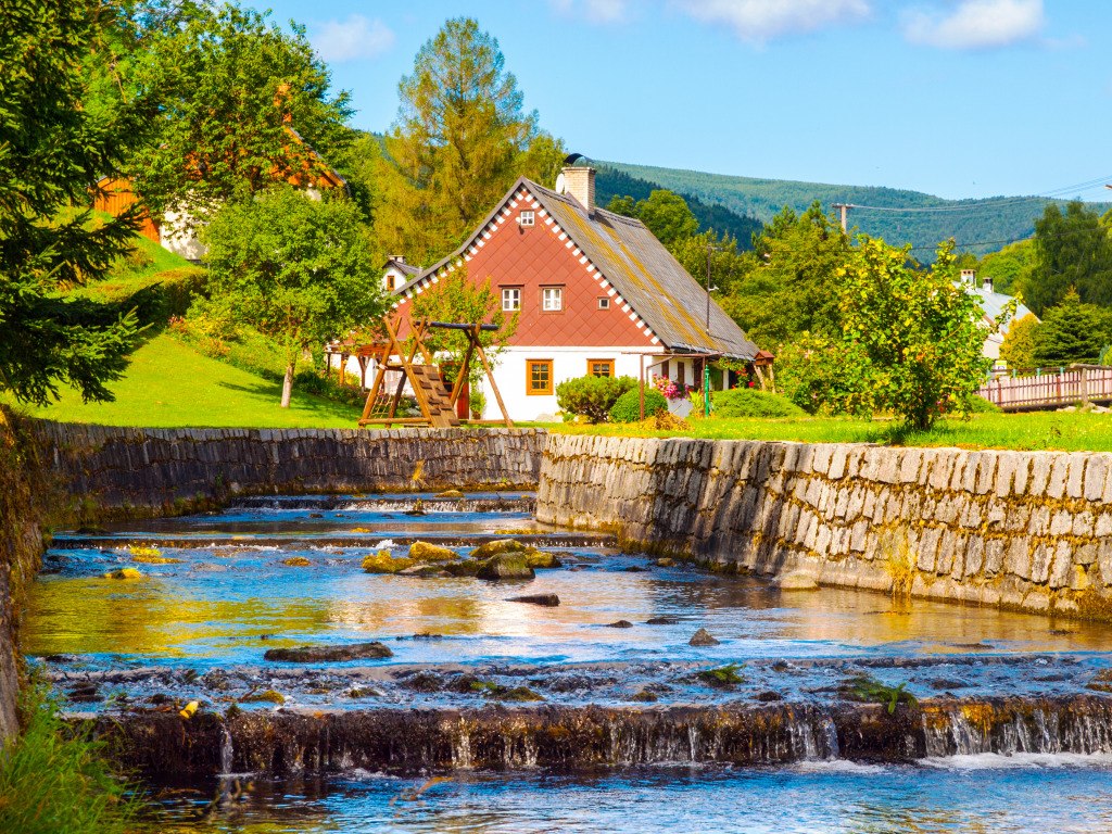 Rural Landscape jigsaw puzzle in Waterfalls puzzles on TheJigsawPuzzles.com