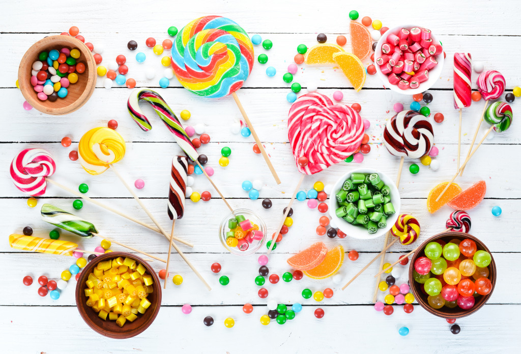 Colorful Candies jigsaw puzzle in Food & Bakery puzzles on TheJigsawPuzzles.com