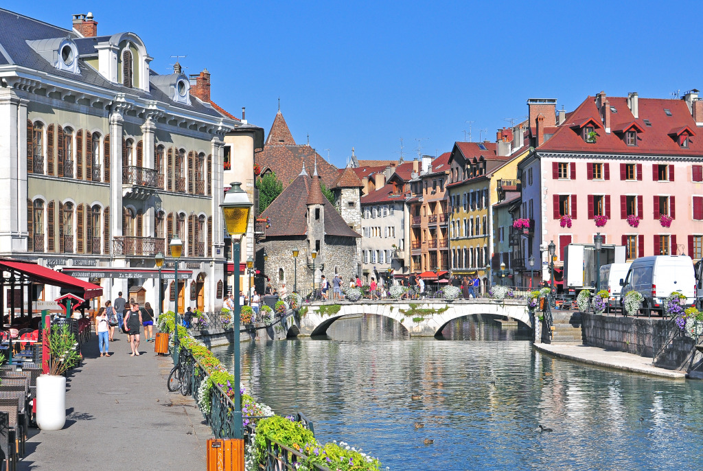 Annecy, France jigsaw puzzle in Bridges puzzles on TheJigsawPuzzles.com