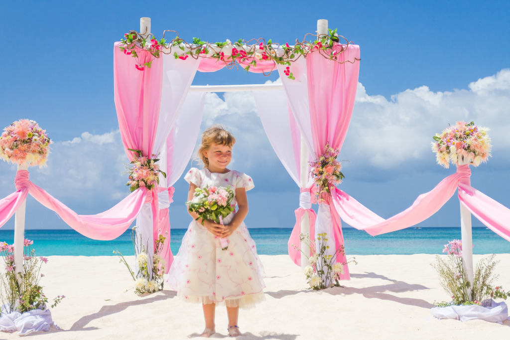 Wedding by the Ocean jigsaw puzzle in Puzzle of the Day puzzles on TheJigsawPuzzles.com