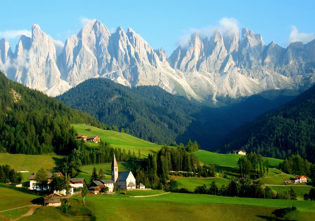 Santa Maddalena Village, South Tyrol, Italy jigsaw puzzle in Great Sightings puzzles on TheJigsawPuzzles.com