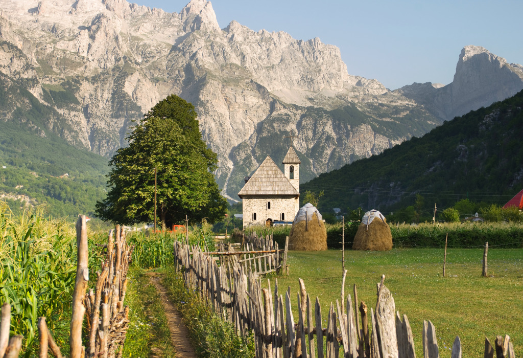 Theth Valley, Albanian Alps jigsaw puzzle in Great Sightings puzzles on TheJigsawPuzzles.com