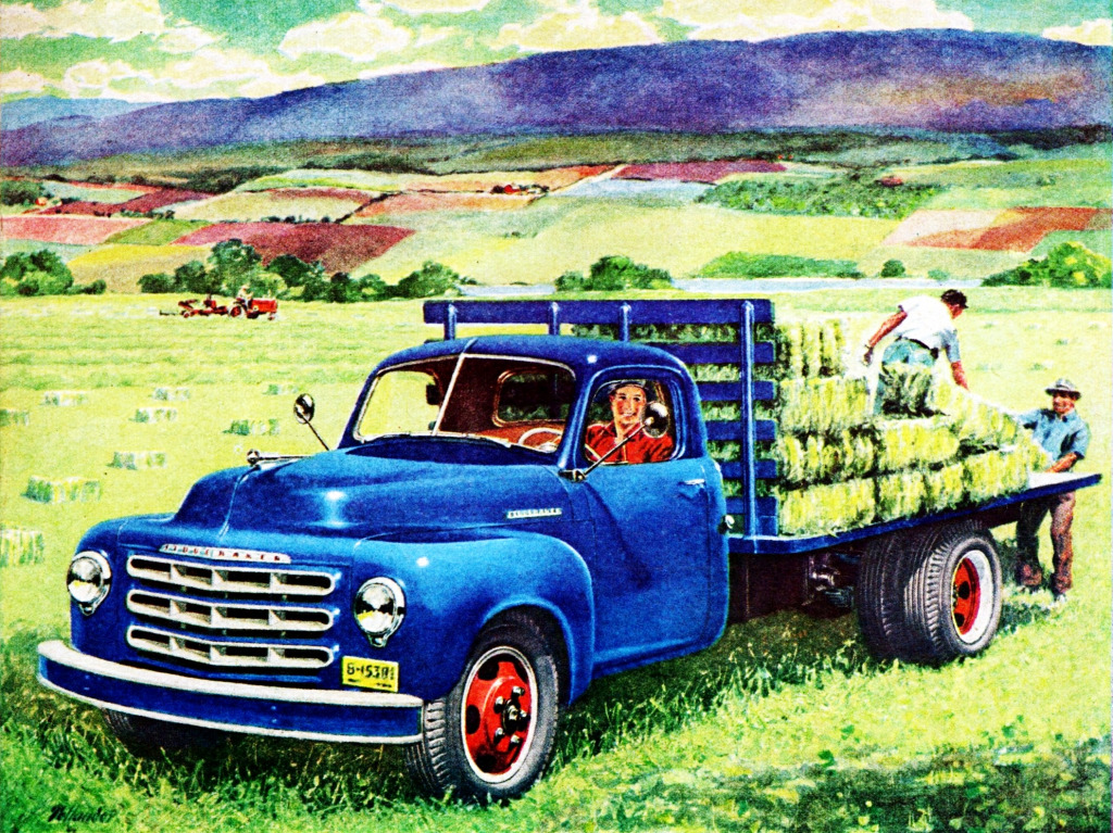 1952 Studebaker Platform Truck jigsaw puzzle in Cars & Bikes puzzles on TheJigsawPuzzles.com