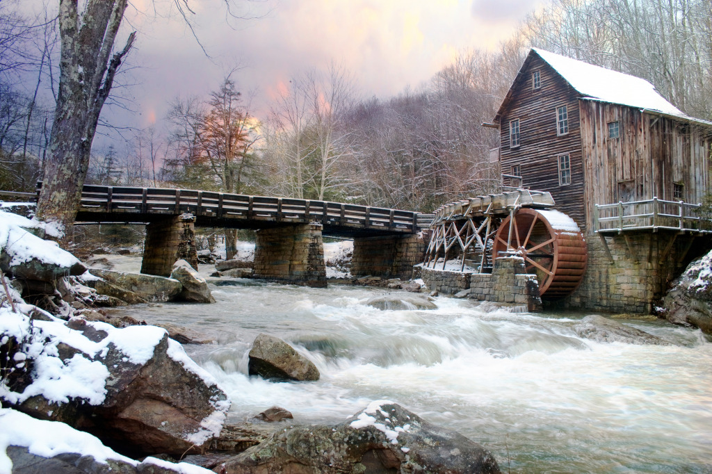 Glade Creek Mill, West Virginia jigsaw puzzle in Waterfalls puzzles on TheJigsawPuzzles.com