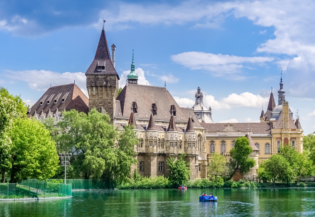 Vajdahunyad Castle, Budapest, Hungary jigsaw puzzle in Castles puzzles on TheJigsawPuzzles.com